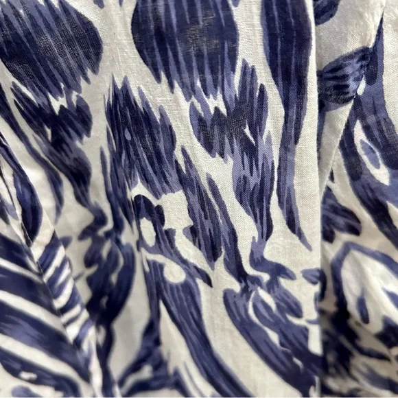 Dolma Blue & White Print Kimono, Sz M/L, Excellent Condition! - Picture 4 of 8